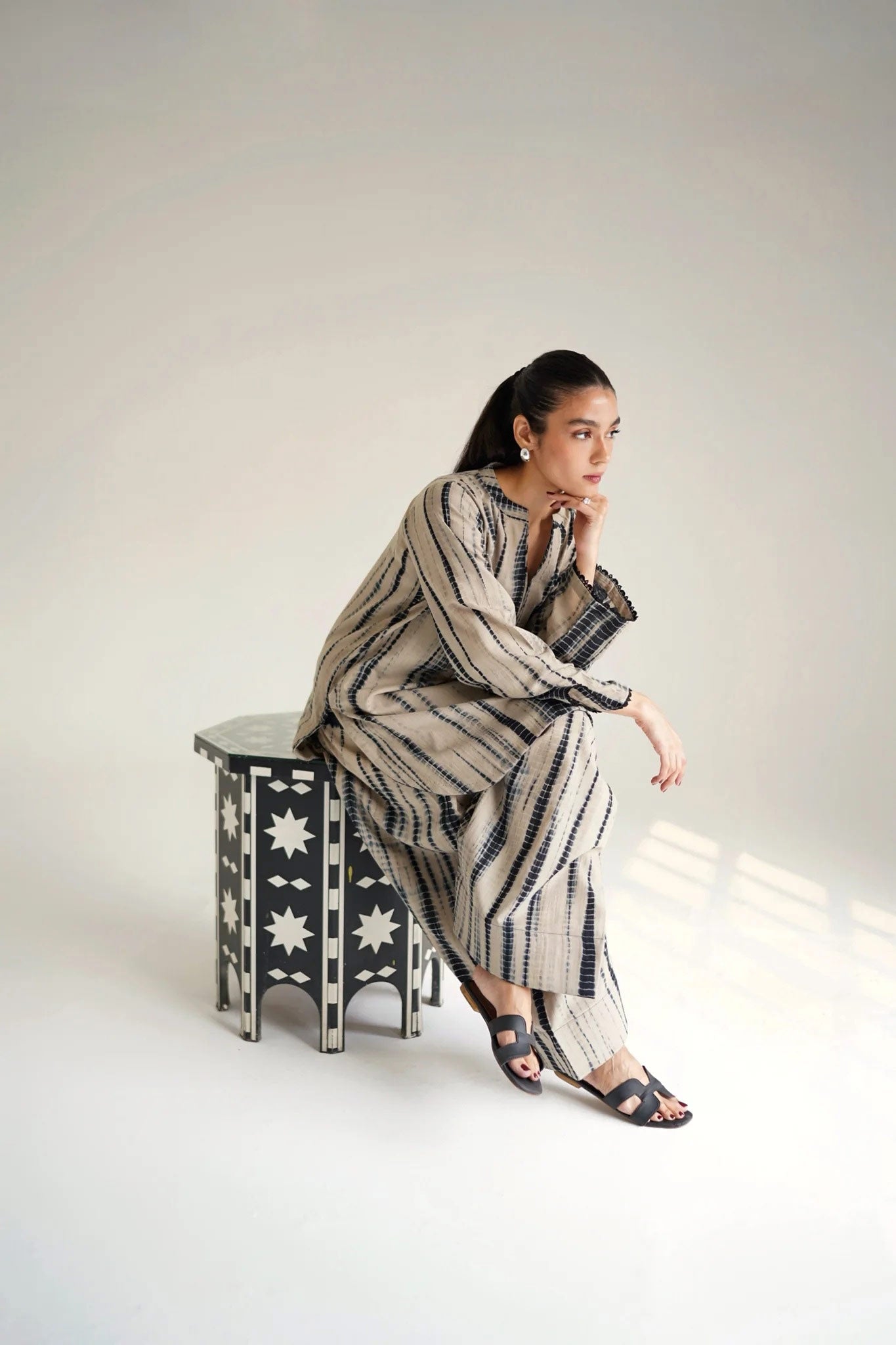 ILMA 2-PIECE Stitched Dress. (Farshi Shalwar)