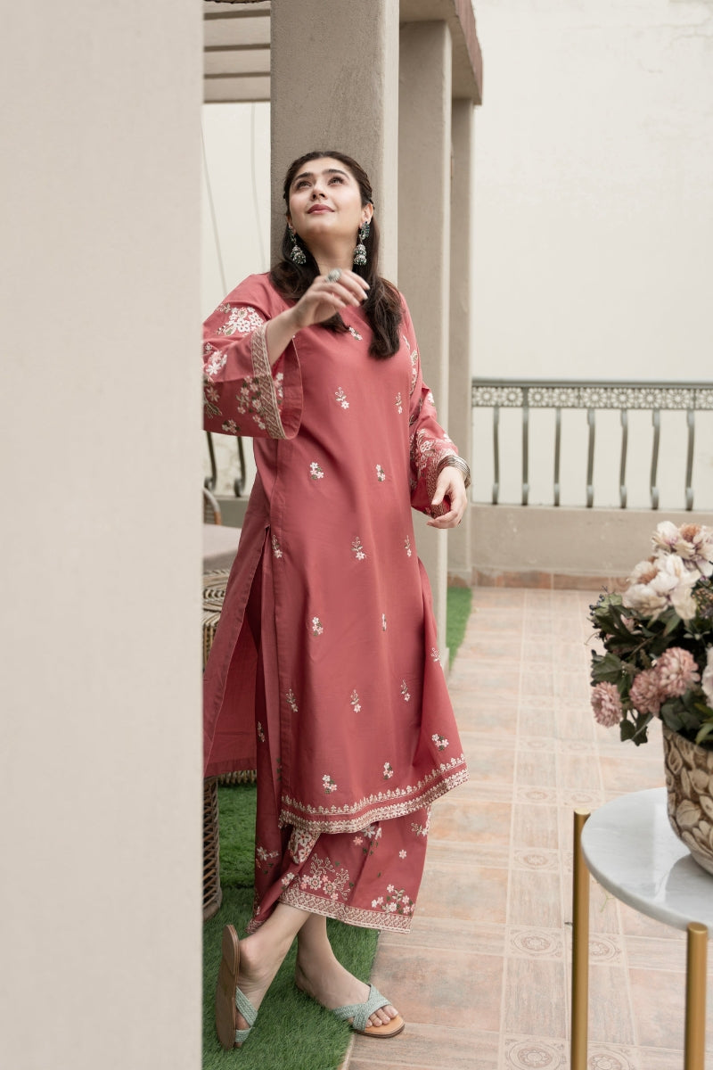 URGE - 2PC DHANAK EMBROIDERED BA-W128