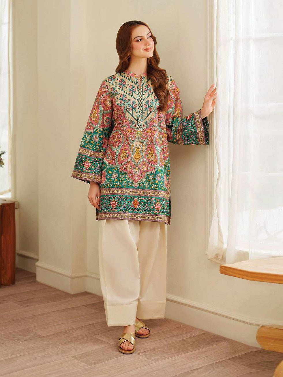 Mishal – Digital Printed Farshi Shalwar (2-Piece)