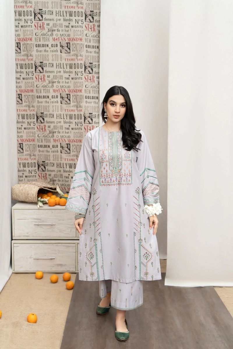 URGE- 3PC LAWN EMBROIDERED BA-108