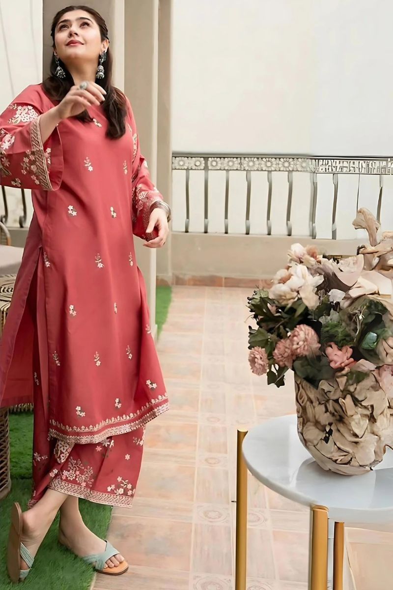 URGE - 2PC LAWN EMBROIDERED BA-128