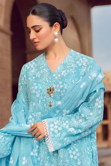MARIA B - 3PC DHANAK EMBROIDERED BA-W55