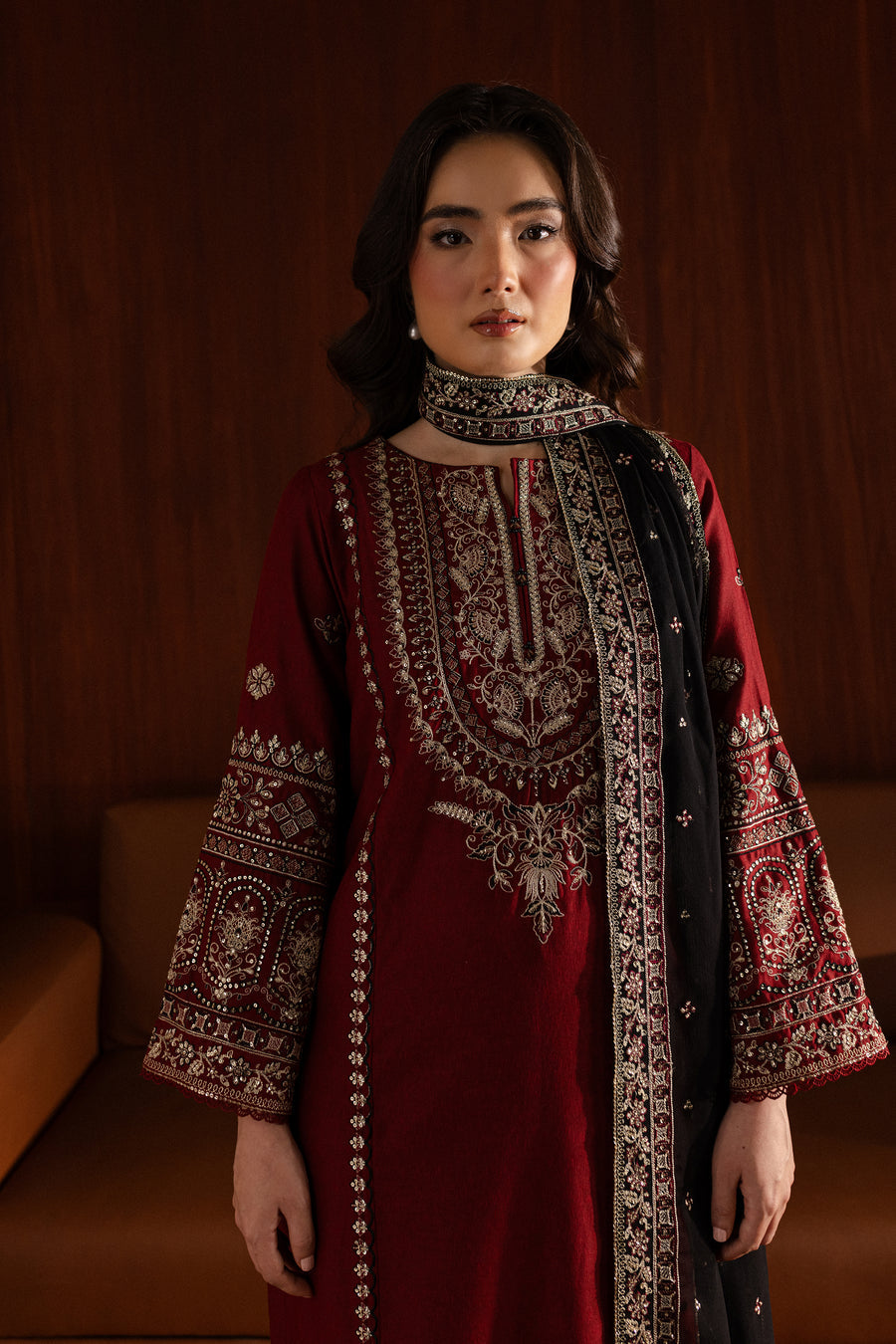 Lamar 3Pc - Embroidered Lawn Dress