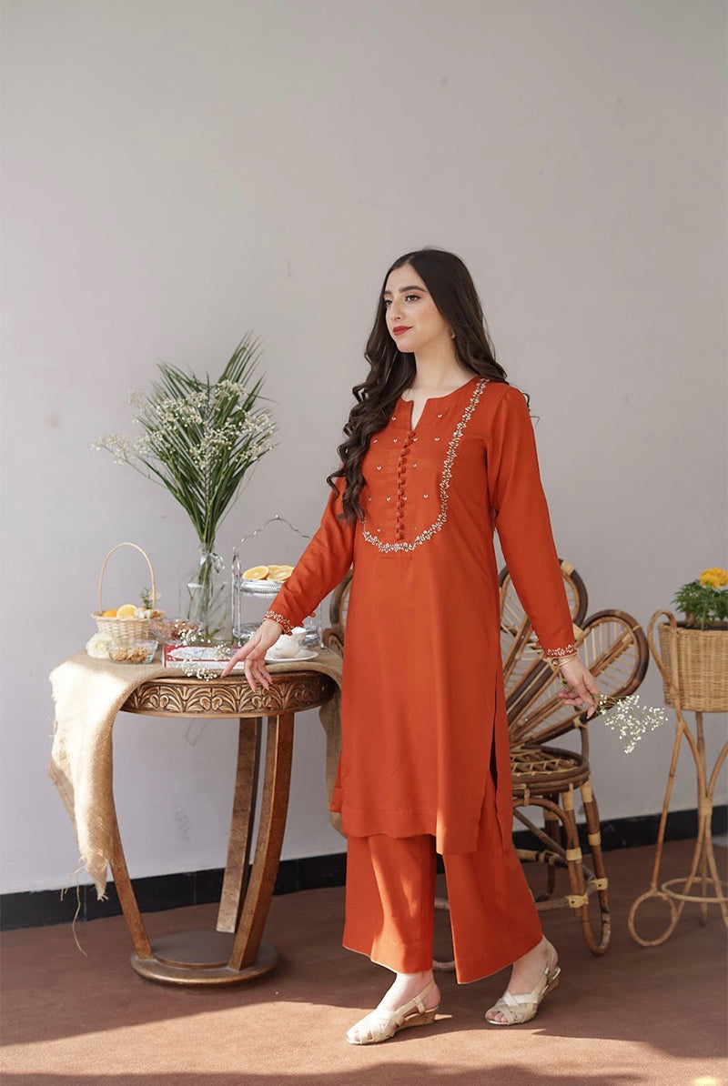 AISLING - 3PC DHANAK EMBROIDERED BA-W165