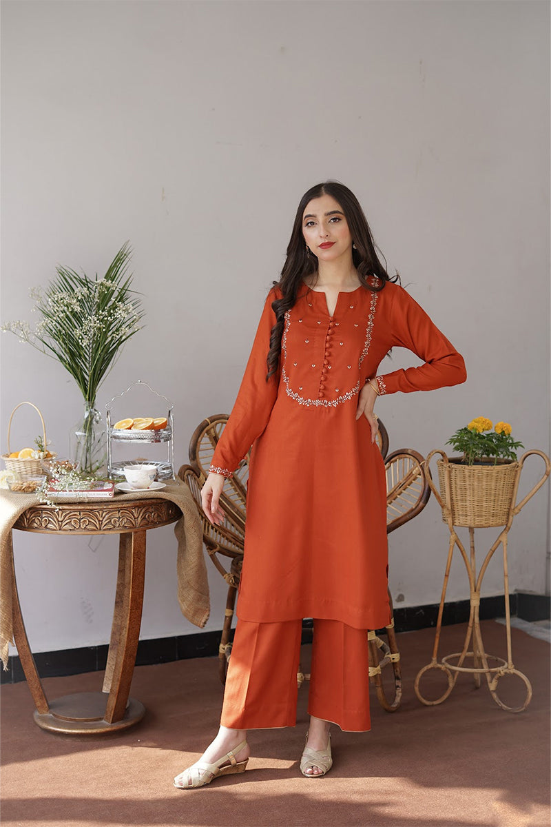 AISLING - 3PC DHANAK EMBROIDERED BA-W165