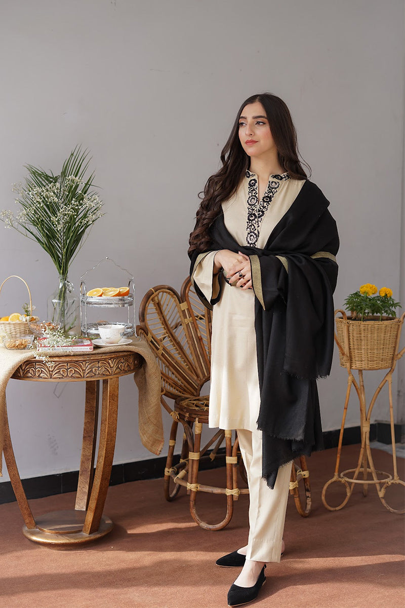 AISLING - 3PC DHANAK EMBROIDERED BA-W164