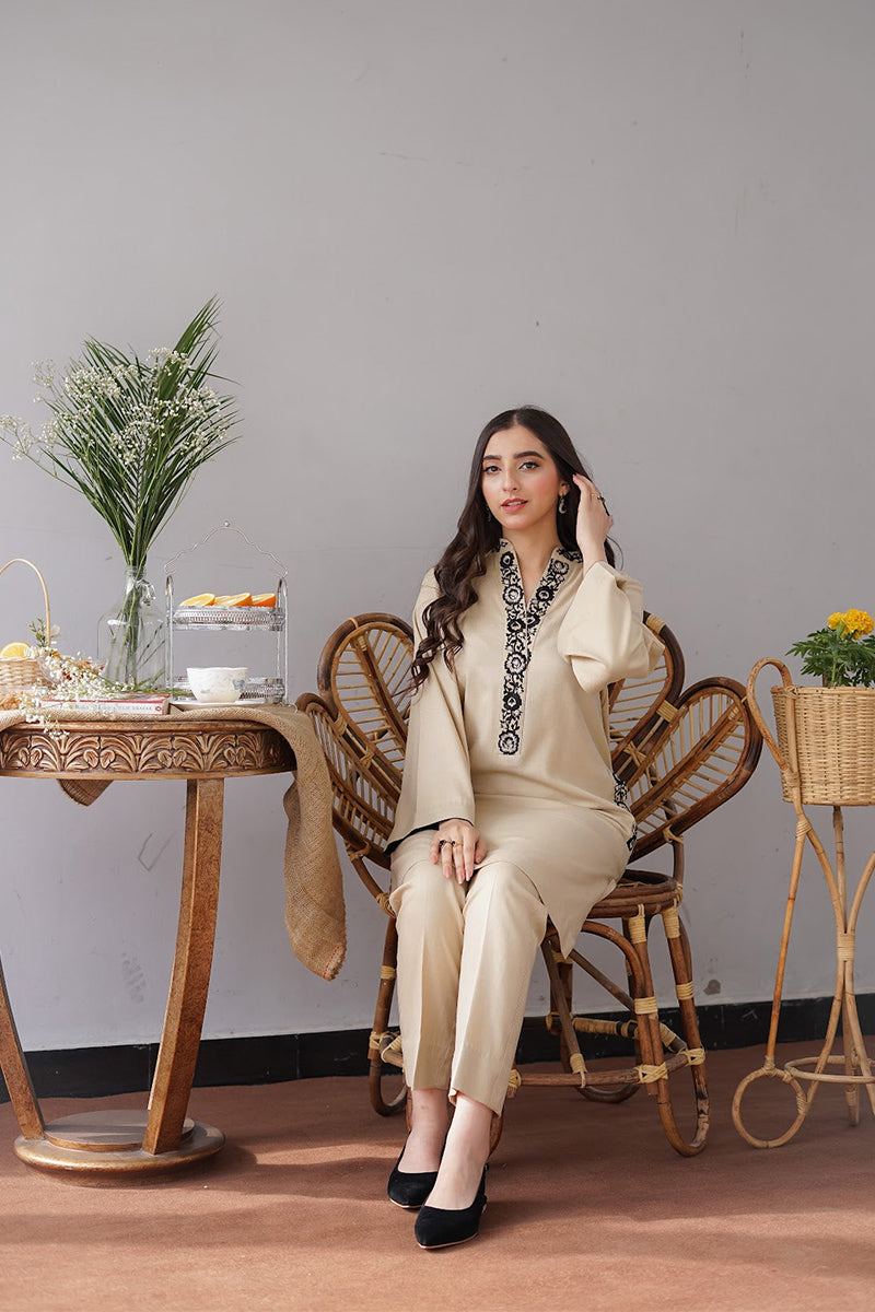 AISLING - 3PC DHANAK EMBROIDERED BA-W164