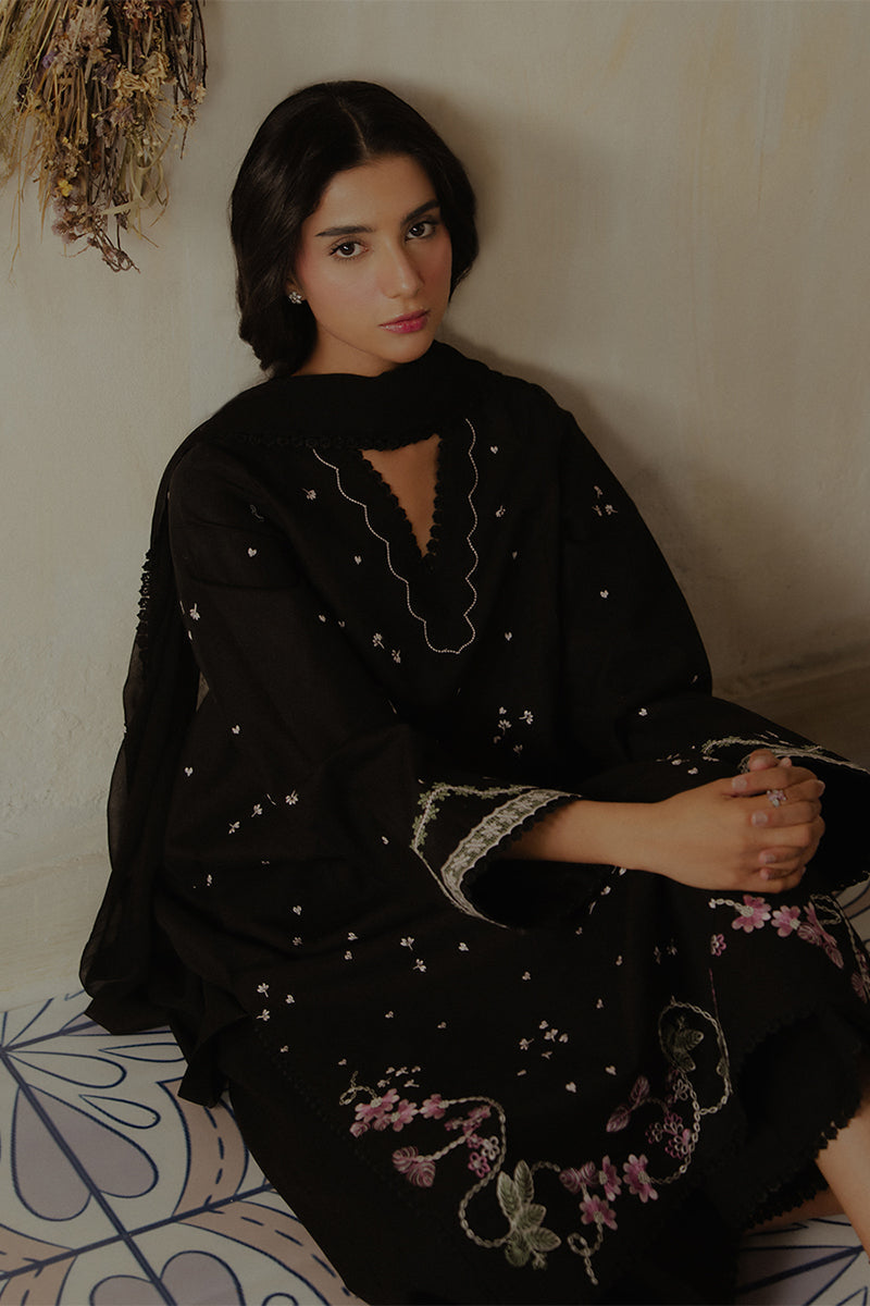 ZIVA - 3PC DHANAK EMBROIDERED FL-W203