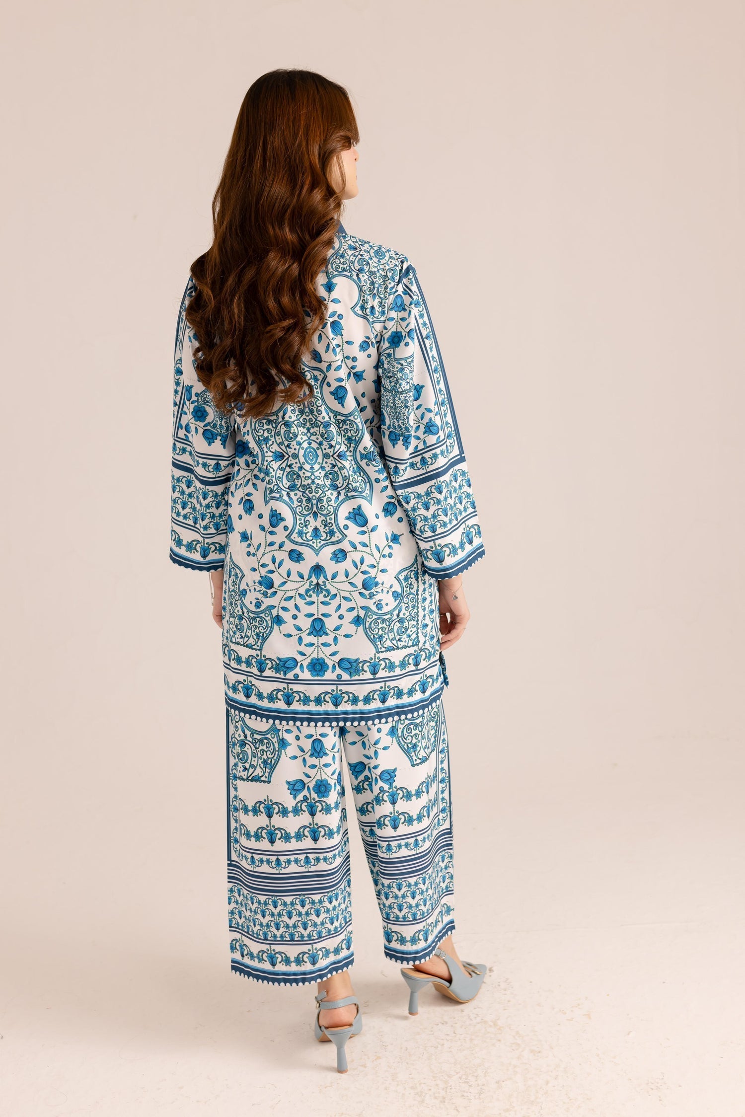 Blue Digital Co-ord Set