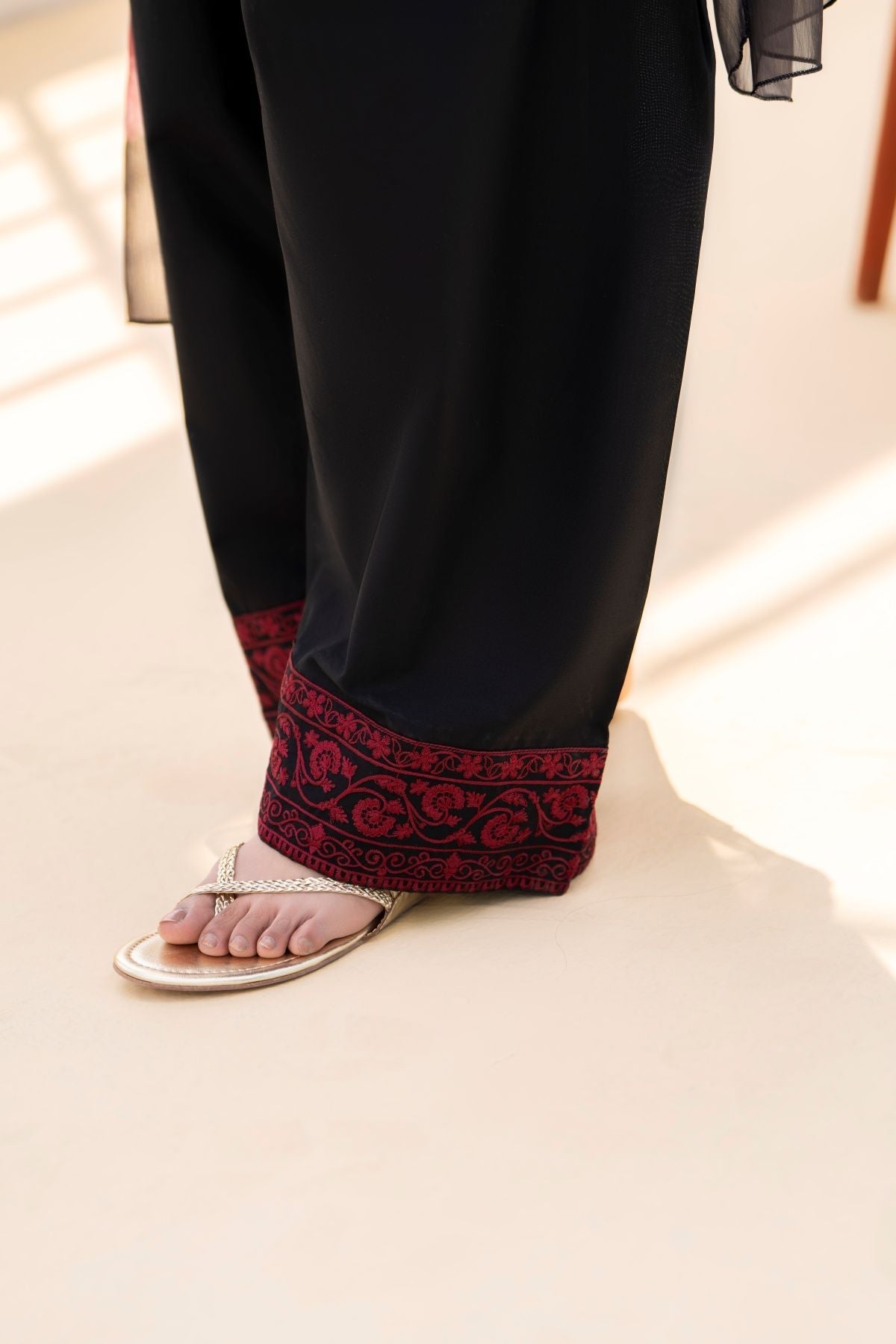 ZAROON BLACK 3PC STITCHED