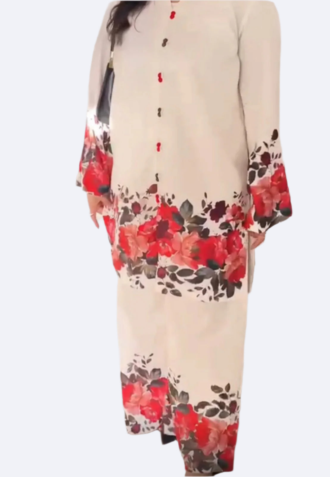 Partywear printed silk