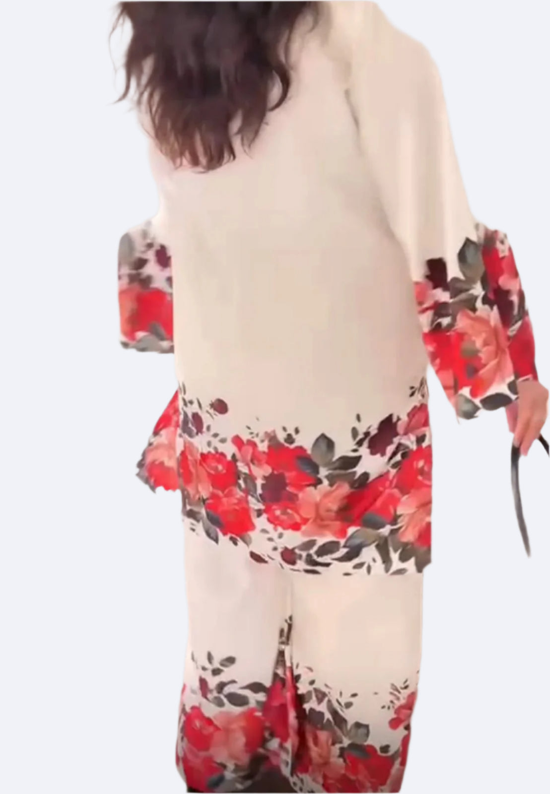 Partywear printed silk