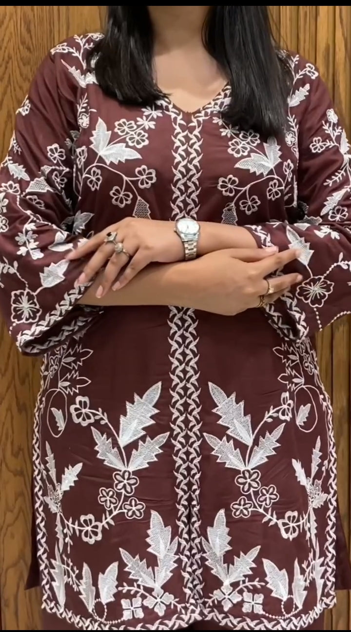 Miral Embroidred 2Pc