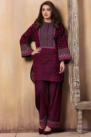 Linen-2pc Embroidered- 3418