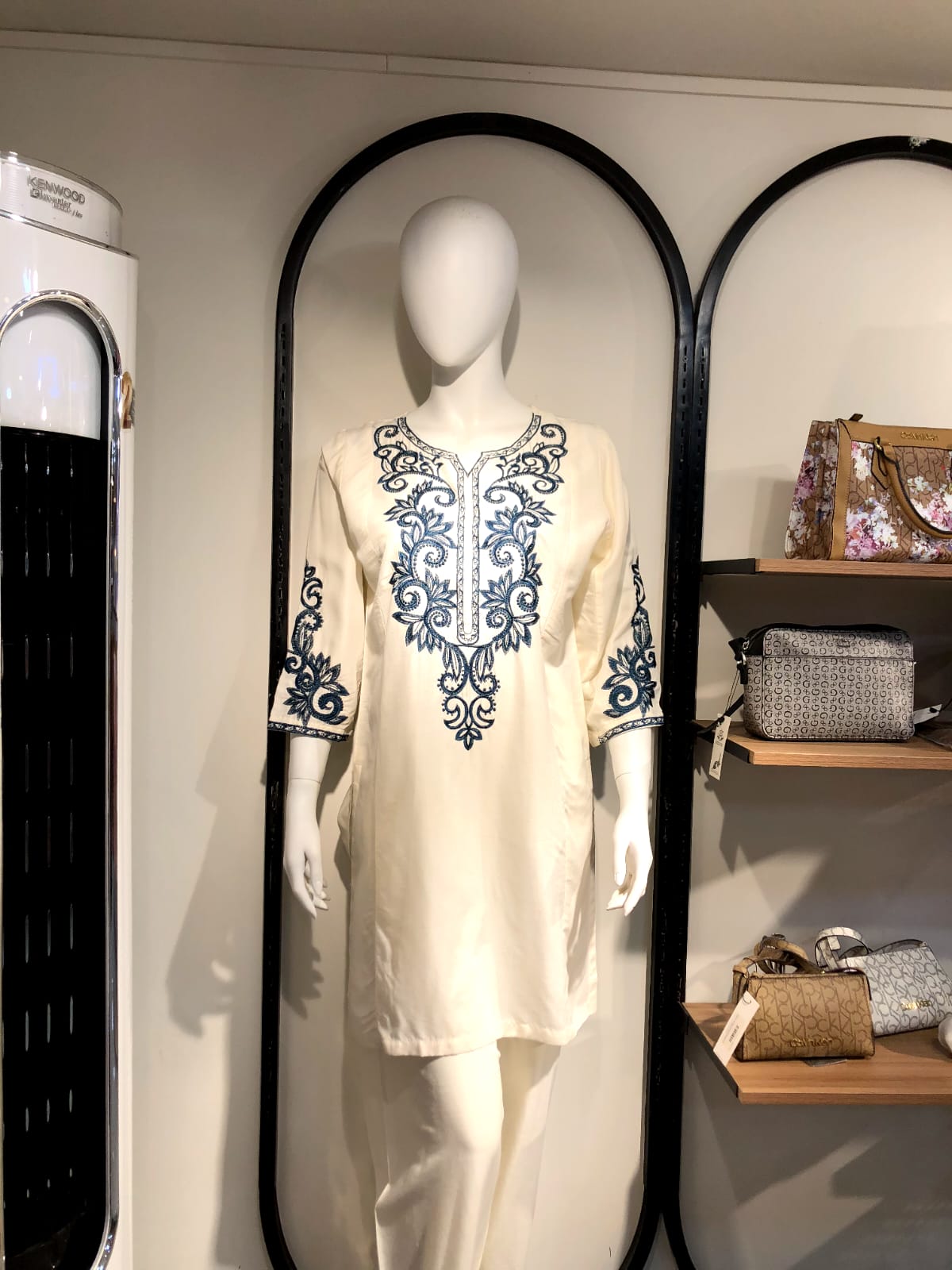 White Elegant Embroidered 2Pc