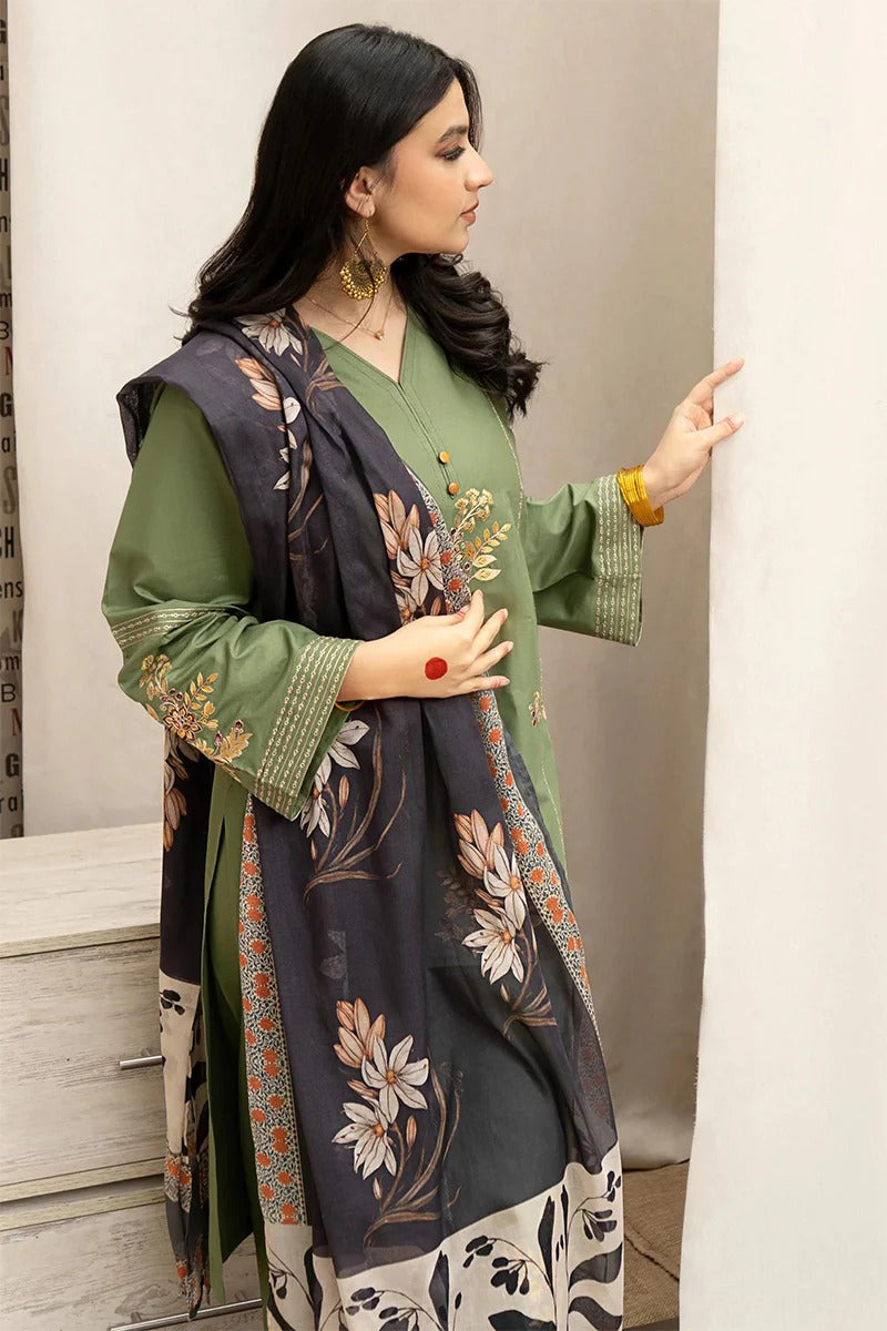 URGE - 3PC DHANAK EMBROIDERED BA-W114