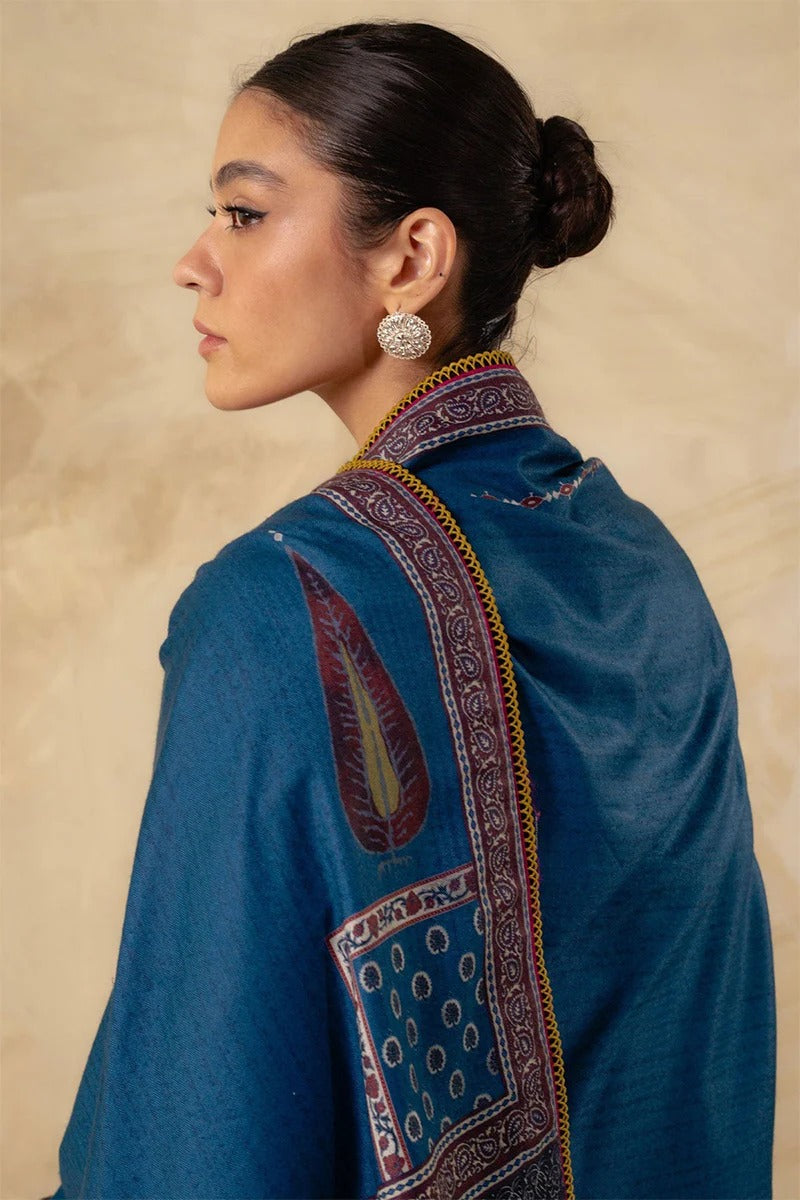 ZARA SHAH JAHAN - 3PC DHANAK EMBROIDERED BA-W143