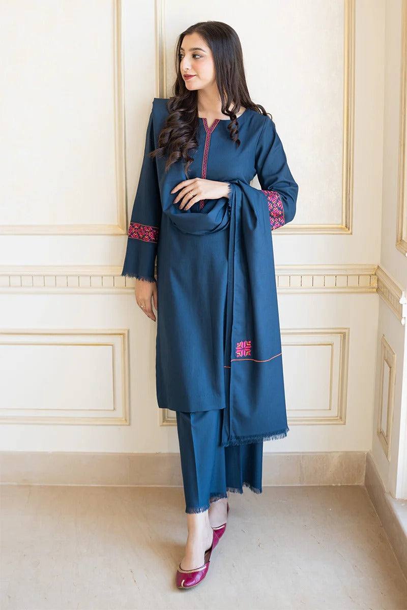 AISLING - 3PC DHANAK EMBROIDERED BA-W70