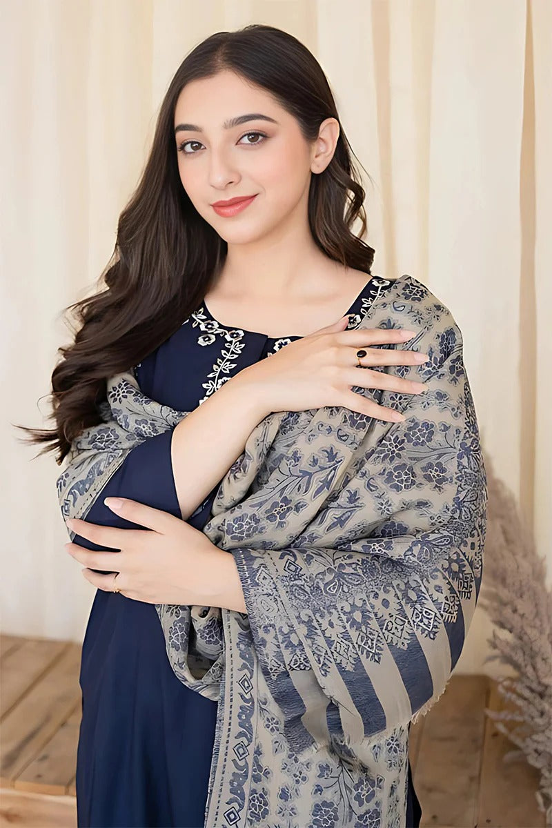 AISLING - 3PC DHANAK EMBROIDERED BA-W101