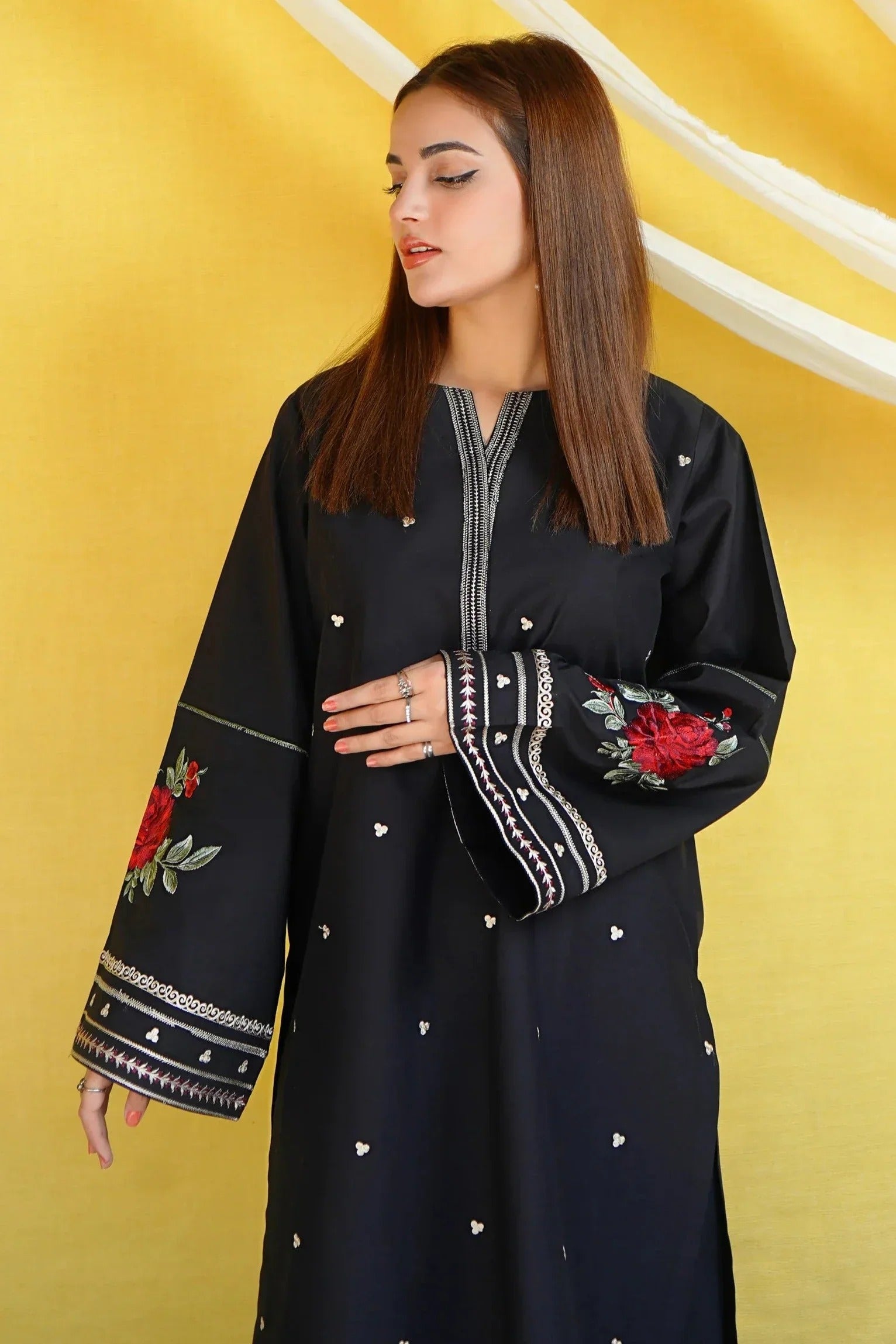 URGE - 2PC DHANAK EMBROIDERED BA-W132