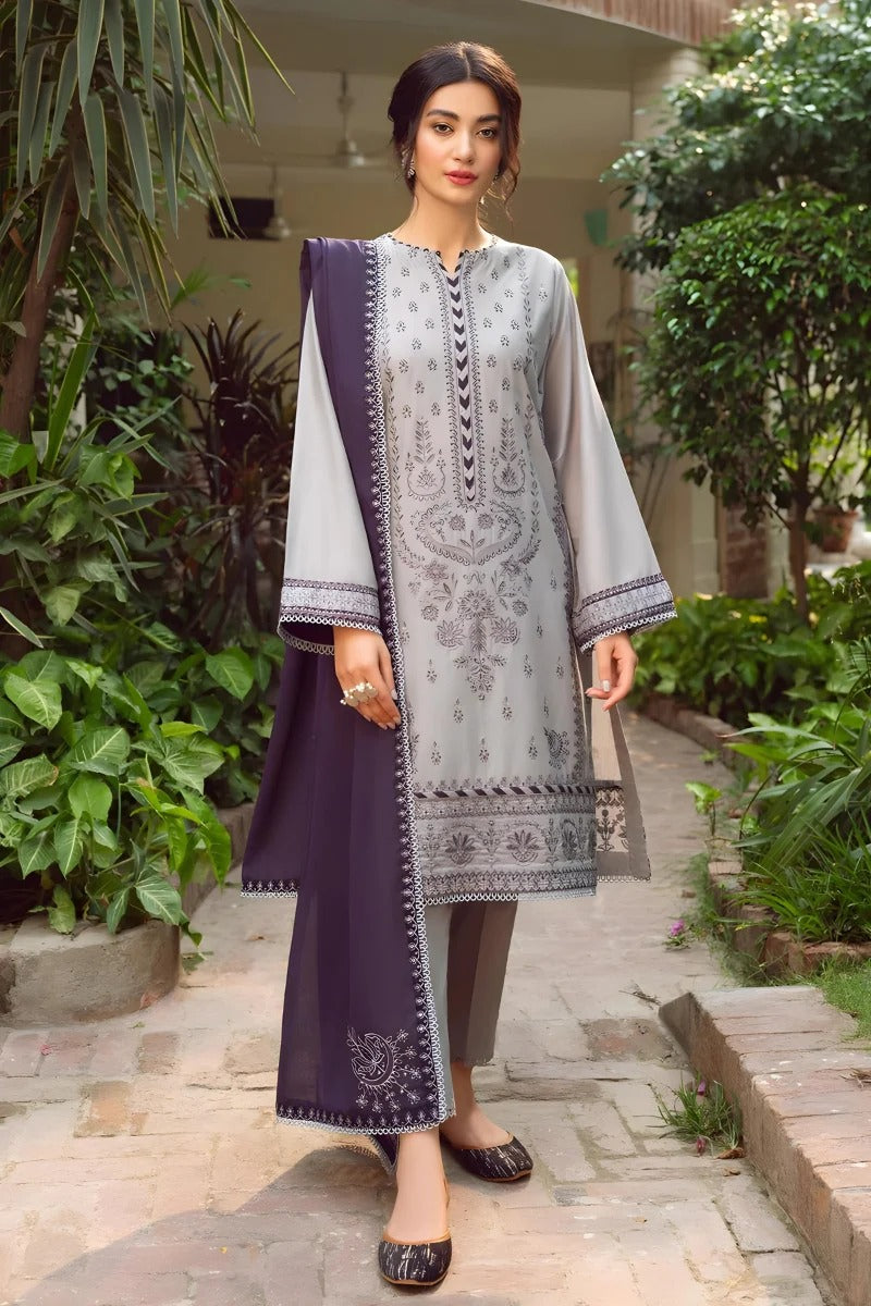 JAZMIN 3PC DHANAK EMBROIDERED BA-W34
