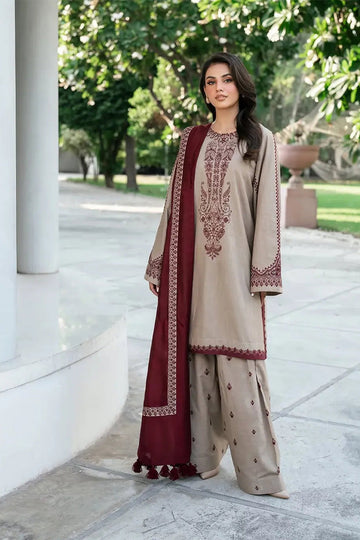 JAZMIN - 3PC DHANAK EMBROIDERED BA-W168