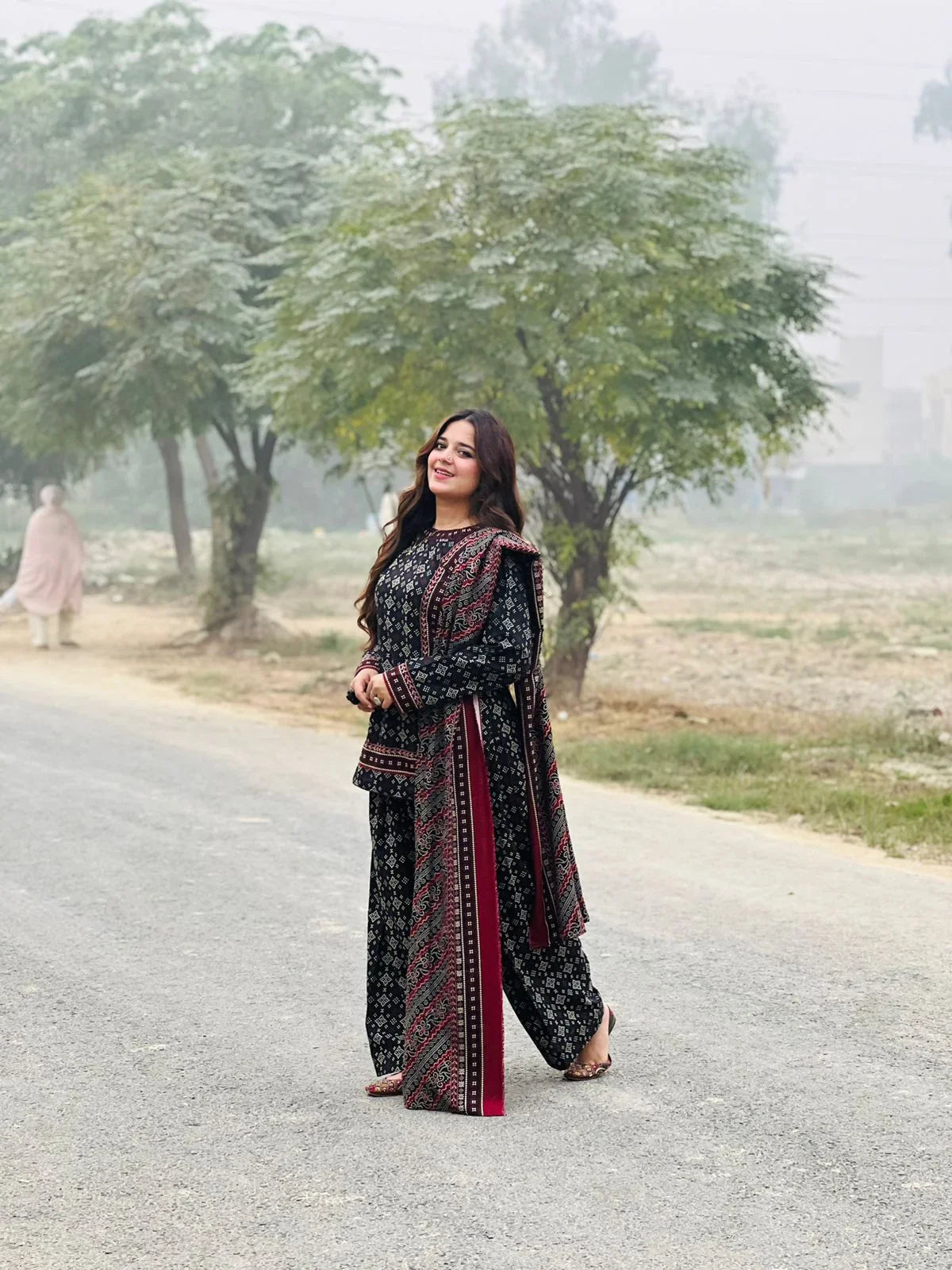 DIGITAL CHUNRI 3 Piece Suit